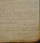 Photo 2 : AUTOGRAPH LETTER OF ALPHONSE DE GROUCHY, colonel of the 12th Regiment of Chasseurs à Cheval, in which he requests horses to reinforce his regiment, Cateau on May 27, 1815. 18906-44