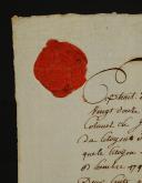 Photo 2 : 1er Bataillon d'Eure et Loir. EXTRAIT DU PROCÈS-VERBAL DU 25 mars 1792 NOMMANT LE CITOYEN MARCEAU * COLONEL EN SECOND DU DIT BATAILLON, "D'Eulémond" (Deûlémont)  le10 juillet 1793. 18915-13