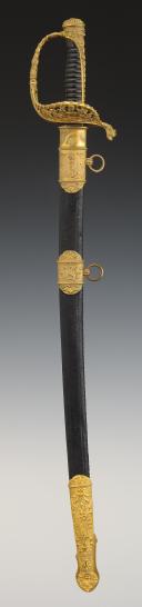 Photo 2 : SABRE D'OFFICIER DE MARINE, modèle 1853, Second Empire. 32643