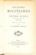 Photo 3 : DUPUY. Souvenirs militaires de Victor Dupuy. 