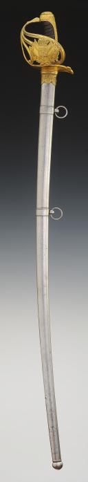 Photo 3 : OFFICER'S SABRE OF THE KING'S GUARD OF THE ROYAL MILITARY HOUSEHOLD, Model 1816, Restoration period. No. 29809