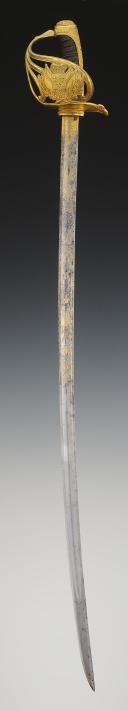 Photo 4 : OFFICER'S SABRE OF THE KING'S GUARD OF THE ROYAL MILITARY HOUSEHOLD, Model 1816, Restoration period. No. 29809