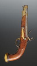 Photo 4 : PISTOLET D'OFFICIER DE LA GARDE NATIONALE DE PARIS, 1818-1819, sur le modèle des Gardes du Corps de 1816. 34639