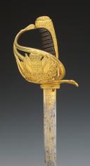 Photo 6 : OFFICER'S SABRE OF THE KING'S GUARD OF THE ROYAL MILITARY HOUSEHOLD, Model 1816, Restoration period. No. 29809