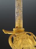 Photo 9 : OFFICER'S SABRE OF THE KING'S GUARD OF THE ROYAL MILITARY HOUSEHOLD, Model 1816, Restoration period. No. 29809