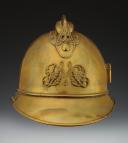 FIREFIGHTER HELMET FROM DMC (DOLLFUS-MIEG COMPANY), 1885 type, Third Republic. 24518