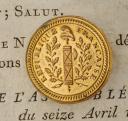 NATIONAL VOLUNTEERS BUTTON, model 1791. Revolution. 20737-44
