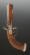 PISTOLET À SILEX D'OFFICIER, Premier Empire. 33740
