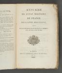 Photo 2 : ANNUAIRE MILITAIRE de France pour l'année 1827.