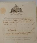 Photo 2 : Émigrés. CERTIFICATE IN ENGLISH AND FRENCH, SIGNED BY ALLONVILLE FOR THE SERVICES OF FRANÇOIS AUGUSTE CHEVALIER LESTOURNEUX D'AVRILLÉ, October 1796. 18913-16