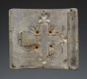 Photo 2 : PLAQUE DE CEINTURON DE LA SECONDE COMPAGNIE DES MOUSQUETAIRES DE LA MAISON MILITAIRE DU ROI, DITS « MOUSQUETAIRES NOIRS », modèle 1814, Première Restauration. 30089