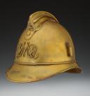 Photo 2 : CASQUE DE SAPEURS-POMPIERS DE LA SOCIÉTÉ DMC (DOLLFUS-MIEG COMPAGNIE), type 1885, Troisième République. 24518