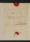 Photo 2 : Campagne d'Espagne. LETTRE AUTOGRAPHE SIGNÉE GERBAUD adressée à MONSIEUR CROZAT, Inspecteur des Eaux-et-Forêts du département de Loir-et-Cher à Blois, Salamanque le 20 mai 1811. 18855-2
