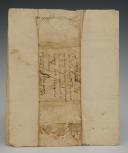 Photo 2 : LETTRE AUTOGRAPHE SIGNÉE JEAN DELAVARDE, 3ème régiment, 1er bataillon d'artillerie de marine, 4ème compagnie à Francfort, À SES PARENTS qui demeurent à Lessay (Basse-Normandie), 19 mars 1813. 18856-7