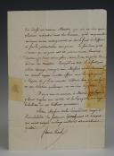 Photo 2 : SIGNED LETTER FROM FREDERIC KOCH, stationed in Madrid on September 23, 1810, ADDRESSED TO HIS COMMANDER GLAIZE of the 25th Light Infantry Regiment (Portugal). 18857-5