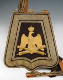 Photo 3 : SABRETACHE AND GREAT DRESS BELT OF A HORSE ARTILLERY COLONEL OF THE IMPERIAL GUARD, model 1854, Second Empire. 29141