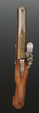 Photo 4 : PISTOLET À SILEX D'OFFICIER, Premier Empire. 33740