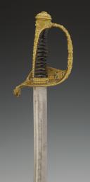 Photo 5 : SABRE D'OFFICIER DE MARINE, modèle 1853 modifié 1870, Troisième République. 32644