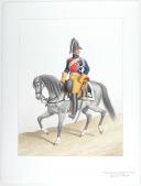 Photo 1 : Aquarelle originale par Auguste de MOLTZHEIM, 1819, Gendarmerie Royale de la Corse.