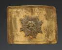 OFFICER'S BELT BUCKLE OF THE KING'S BODYGUARDS, likely the first model circa 1760, Royal Household, Former Monarchy. 5562