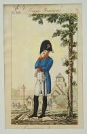 Photo 1 : MARTINET, Troupes françaises, COMMISSAIRE DES GUERRES, planche 192 : Estampe couleurs, Premier Empire.
