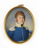 Photo 1 : COLONEL WILLIAM O'MEARA DU RÉGIMENT D'ISEMBOURG, 2ème régiment ÉTRANGER D'INFANTERIE DE LIGNE, Premier Empire (1805-1814) : portrait miniature. 16819