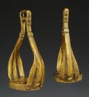 PAIRE D'ÉTRIERS D'OFFICIER DE CAVALERIE LÉGÈRE, Premier Empire. 33639