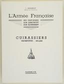 Photo 2 : L'ARMÉE FRANÇAISE Planche N° 91 : "CUIRASSIERS - Trompettes - 1804-1812" par Lucien ROUSSELOT et sa fiche explicative.