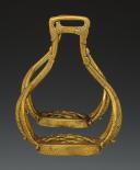 Photo 2 : PAIRE D'ÉTRIERS D'OFFICIER DE CAVALERIE LÉGÈRE, Premier Empire. 33639