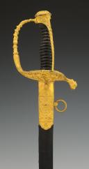 Photo 2 : SABRE D'OFFICIER SUPÉRIEUR DE MARINE, modèle 1853 modifié 1870, Troisième République. 32646