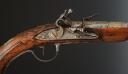 Photo 3 : PAIRE DE PISTOLETS À SILEX SIGNÉS POITEVIN À ANGOULÊME, Ancienne Monarchie, vers 1745. 30095