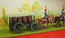 Photo 4 : LEAD FIGURINES BY CBG MIGNOT: ARTILLERY TRAIN (transporting powder barrels), First Empire, 20th-century production. 30520