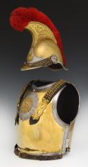 Photo 4 : CASQUE ET CUIRASSE TROUPE DE CARABINIERS DE LA GARDE IMPÉRIALE, modèle 1858, Second Empire. 32152