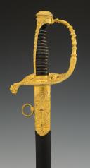 Photo 4 : SABRE D'OFFICIER SUPÉRIEUR DE MARINE, modèle 1853 modifié 1870, Troisième République. 32646