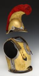 Photo 9 : CASQUE ET CUIRASSE TROUPE DE CARABINIERS DE LA GARDE IMPÉRIALE, modèle 1858, Second Empire. 32152