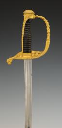 Photo 9 : SABRE D'OFFICIER SUPÉRIEUR DE MARINE, modèle 1853 modifié 1870, Troisième République. 32646