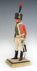 GEORGES FOUILLÉ, Navy painter. (1909-1994): PEDESTRIAN, CHASSEUR À CHEVAL OFFICER OF THE IMPERIAL GUARD, First Empire. 14186-28020JC