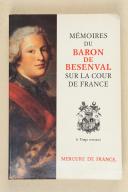 Photo 1 : Mémoires du Baron de Besenval sur la cour de France. 