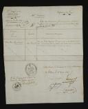 13th Line Infantry Regiment. STATEMENT OF THE TRANSFERS AMONG OFFICERS DURING THE MONTH OF JULY 1807, only one transfer for MARCILLAC François. 18909-25