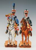 IMPERIAL GUARD HONOR GUARDS FIRST EMPIRE: SOLDIERS OF STRASBOURG CARDBOARD FIGURINE GOUACHE PAINTED BY THE WURTZ FAMILY, SECOND THIRD OF THE 19TH CENTURY, AROUND 1815-1848. 31156-17