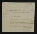 3ème Régiment de Hussards, 1798. LETTRE AUTOGRAPHE SIGNÉE A. LEBRUN, chef de brigade du Régiment, adressée au MINISTRE DE LA GUERRE SCHERER : nominations et remplacements d'officiers, Liège le 1er fructidor an 6 (18 août 1798). 18910-76