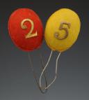TWO POMPONS FOR INFANTRY SHAKO, Second half of the 19th century. 32877