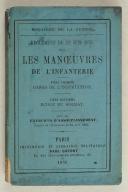 Photo 1 : Règlement du 12/06/1875 sur les manœuvres de l’INFANTERIE