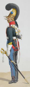 Photo 2 : 1820. Dragons. Chef d'Escadron (9e Régiment - de la Saône), Brigadier (2e Régiment - du Doubs).