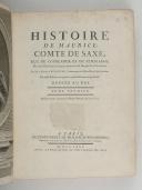Photo 3 : SAXE - ESPAGNAC (Baron de). Histoire de Maurice Comte de Saxe, duc de Courlande et de Sémigalle. 