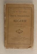 FONTANES (J. de) – " Deux touristes en Algérie "