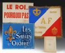 SET OF SOUVENIRS INCLUDING A PENNANT OF THE FRENCH ACTION SECTION OF THE COMMUNE OF CHÂTEAU D'OLONNE (VENDÉE), Third Republic. 28231