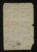 Retirement pension statement to be paid to Charles DESBORDES, Warrant Officer in the 11th Line Regiment, July 26, 1810. 18908-26