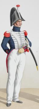 Photo 2 : 1824. Garde Royale. Infanterie. (1er Régiment), Fusiliers, Clairon de Voltigeurs.