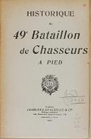 Photo 3 : LAVAUZELLE - " 2ème régiment d'Infanterie Coloniale - 49ème Bataillon de chasseurs à pied - 119ème Régiment d'Infanterie Coloniale" - Lot de 3 livrets - 1920 - 1921